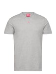 T-Diegor-D T-Shirt Tops T-shirts Short-sleeved Grey Diesel