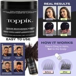 Toppik Hair Building Fibres Powder, Black, 27.5g Bottle - for A... 