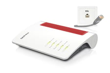 Fritz!Box 7690 International, Wi-Fi 7 (802.11Be), Dual-Band (2,4 Ghz / 5 Ghz), Nätverksansluten (Ethernet), Adsl2+, Vit, Bordsrouter