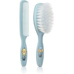 Beter - Newborn Baby Comb and Brush Set with Extra-Soft Bristles, Newborn Baby Grooming Set, Ideal for Baby Care, Baby "Minicure" Kit, Blue
