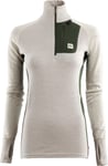 Aclima Women's Lars Monsen Femunden Polo Beige Melange/Olive Night/Femunden Light, BeigeMelang/OliveNight/FemundenLight, M
