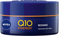 NIVEA Q10+C Energy Pot Night Cream (1 X 50 Ml), Night Cream Enriched with Q10 an
