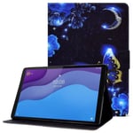 Lenovo Tab M10 (Gen 3) läderfodral med coolt mönster - Blå Fjäril Blå