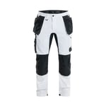 Blåkläder Målarbyxa med stretch - Vit/Svart / C50