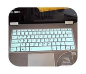 Silicone Laptop Keyboard Cover Protector For Lenovo Yoga 330 530 730 13"/Yoga 530 14 For 13.3" Lenovo Yoga 720 13 720 13Ikb-Whiteblue-