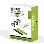 E-HAO Pièces d'accessoires de rechange pour aspirateur iRobot Roomba i1+/i2+/i3+/i4+/i5+/i6+/i7+/i8+/j5+/j6+/j7+/j8+/j9+/e5/e6/e7, 1 jeu de brosses en caoutchouc, 3 filtres et 3 brosses latérales