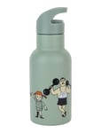 Pippi Circus, Water Bottle, Green Home Meal Time Multi/patterned Rätt Start
