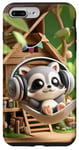iPhone 7 Plus/8 Plus Kawaii Raccoon Headphones: The Raccoon's Playlist Case