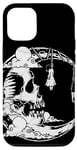 iPhone 15 Skull moon the hanged Swing gothic occult alt y2k Case