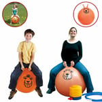 Large Exercise Retro Space Hopper Play Ball Toy Kids Adults Game 60CM With Pump