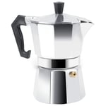 Stovetop Espresso Maker, Moka Pot Coffee Maker for Home Office Use 3/6/9/12 Cups Espresso Shot Maker for Italian Espresso (150ML 3cups)