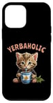 Coque pour iPhone 12 mini Yerba Mate Cat Herbaholic