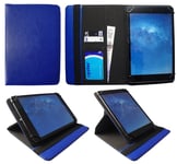 Universal Wallet Case Cover Folio Blue suitable for SPC Lightyear 8 Inch Tablet