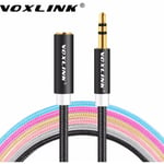 Voxlink Aux-förlängningskabel (3 Meter) 3,5mm - Ljudkabel Svart
