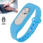 DACHENGJIN Smart Wristband WR-06 Wearable Wristband 8GB Digital Voice Recorder Wrist Watch, One Button Long Time Recording(Black) (Color : Blue)