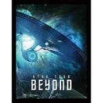 Star Trek Beyond Enterprise Framed 30 x 40cm Print, MDF, Multi-Colour, 42 x 32 x 2.4 cm