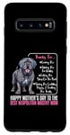 Coque pour Galaxy S10 Happy Mother's Day To The Best Napolitan Mastiff Mom
