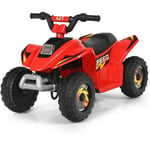 Quad buggy electrique pour enfant 6 v 4,5 km-h max voiture pour enfants de 3 ans+ rouge - Rouge