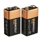 12 x Duracell Plus 9V PP3 Alkaline Batteries 1.5V 6LR61