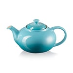 Le Creuset Stoneware Classic Teapot, 1.3 Litres, Serves 3-4 Cups, Teal, 80702131700003