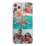 Personalised Phone Case For Apple Iphone 11 (6.1 inch) (2019), Custom Photo Hard Cover, Personalize with Four Image Collage Layout B, Two Small Top Images