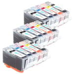 Go Inks 3 Compatible Sets of 5 HP 364 XL Printer Ink Cartridges / non-OEM for Photosmart Printers (15 Inks)