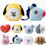 Mjuk plyschleksak kudde kudde söta leksaker Kpop Bts Bt21 Tata Shooky Rj Suga Cooky barn present A  (FMY) CHIMY
