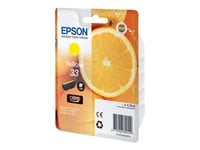 Epson 33 - 4.5 Ml - Gul - Original - Blister - Bläckpatron - För Expression Home Xp-635, 830  Expression Premium Xp-530, 540, 630, 635, 640, 645, 830, 900
