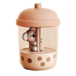 1X(1 Pcs Cute Koala Milk Tea Cup Humidifier High Fog Household Small Portable De