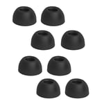 Replacement Ear Tips Compatible with Huawei Freebuds Pro Eartips, Ear Bud Earbuds Tip Cups Memory Foam Cushions Covers Earplugs for Huawei Freebuds Pro Earphones 4 Sizes 4 Pairs (Black-M)