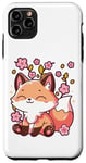 iPhone 11 Pro Max Kawaii Japanese Fox Sakura Cherry Blossom Festival Spring Case