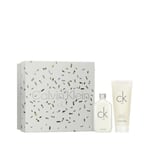 Calvin Klein CK One Gift Set Eau De Toilette 50ml EDT + Hair & Body Wash 100ml