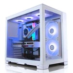 AWD-IT Lian Li O11 Mini Snow Ryzen 5 5600X B550 White Nvidia GeForce RTX 3060 12GB Gaming PC
