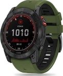 Tekniskt skyddsrem för GARMIN FENIX 3 / 5X / 3HR / 5X PLUS / 6X / 6X PRO / 7X IconBand grön-svart