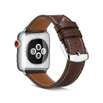 Apple Watch Series 8 41mm Armband i äkta läder, Brun