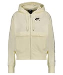 Nike adidas Air Fz T Women's Outdoor Fleece Jackets Coconut Milk/Black XS