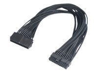 Akasa - Förlängningskabel För Ström - 24-Pin Atx (Hane) Till 24-Pin Atx (Hona) - 40 Cm - Nätsvart