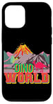 Coque pour iPhone 15 Dinosaure Dino World Volcan avec lave Jurassic