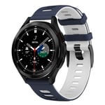Twin Sport Armband Samsung Galaxy Watch 4 Classic (46mm) - Blå/hvit