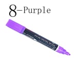 8 Colors 3mm Marker Pen Set Liquid Chalk Highlighter Purple