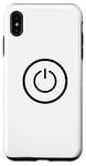 Coque pour iPhone XS Max Bouton marche/arrêt pour lecteur d'icône d'alimentation