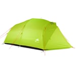 Tents outdoor camping Ultralight 4 Person 3/4 Season waterproof large family tent fishing tent tents blackout tent camping tent pop up tent (Color : 210T 4 season green)