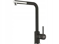 Kitchen Sink tap Made of Brass with a Pull-Out spout from Franke Sirius L Side Pull-Out - Chrome/Onyx - 115.0668.279