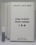 4x ISSEY MIYAKE L'Eau D'Issey Pour Homme IGO EDT 0.8ml