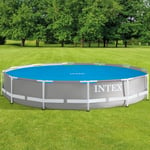 INTEX Poolöverdrag solenergi blå 348 cm polyeten 93297