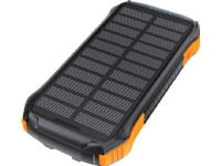 Choetech B6582x USB 10000mAh Qi 5W solcellsbaserad powerbank (svart och orange)