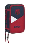 FC Barcelona Corporativa, School Pencil Case with 41 Included Utensils, 210 x 60