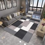bedroom mats and rugs Living room carpet gray blurred square pattern soft carpet water wash Gray lounge rugs large 100X160CM bedside rug 3ft 3.4''X5ft 3''