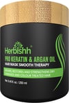 Herbishh Argan Hair Mask-Deep Conditioning & Hydration for Healthier Looking Hai