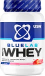 USN Blue Lab Whey Protein Powder: Strawberry - Whey Protein 908g - Post-Workout